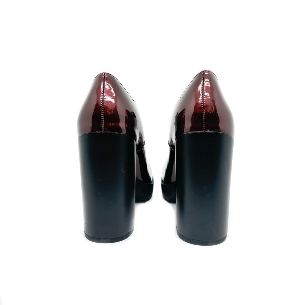 Wild Pair Darlaa Lace-Up Oxford Platform Pump Burgundy Size 8.5 - Picture 8 of 11